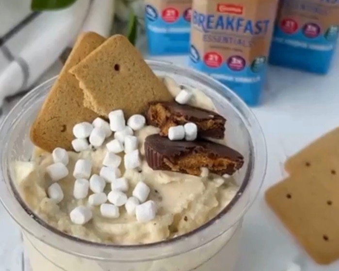 Carnation Breakfast Essentials® Creami: Peanut Butter cup Smores Soft Serve